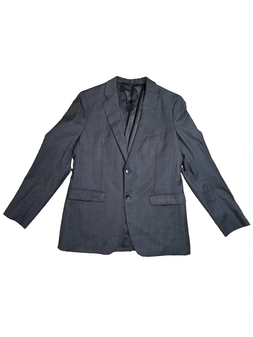 Theory Men’s 40R 100% Wool Charcoal Plaid Blazer Suit Jacket Nordstrom